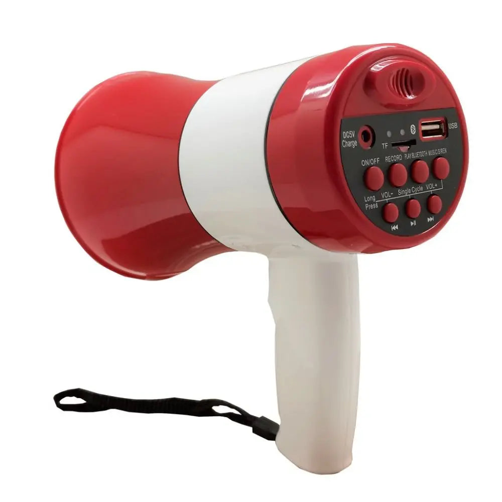 Megafone Portátil 50W com Gravador de Voz e Sirene