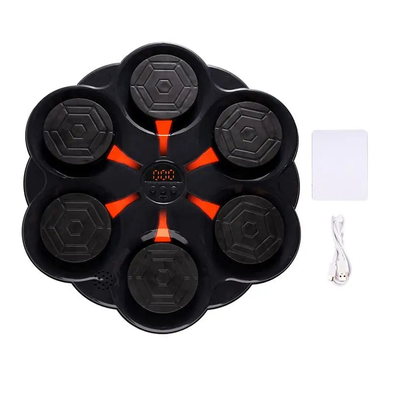 Máquina de Boxe Musical de Parede – Alvo Eletrônico Interativo p/ Treino em Casa