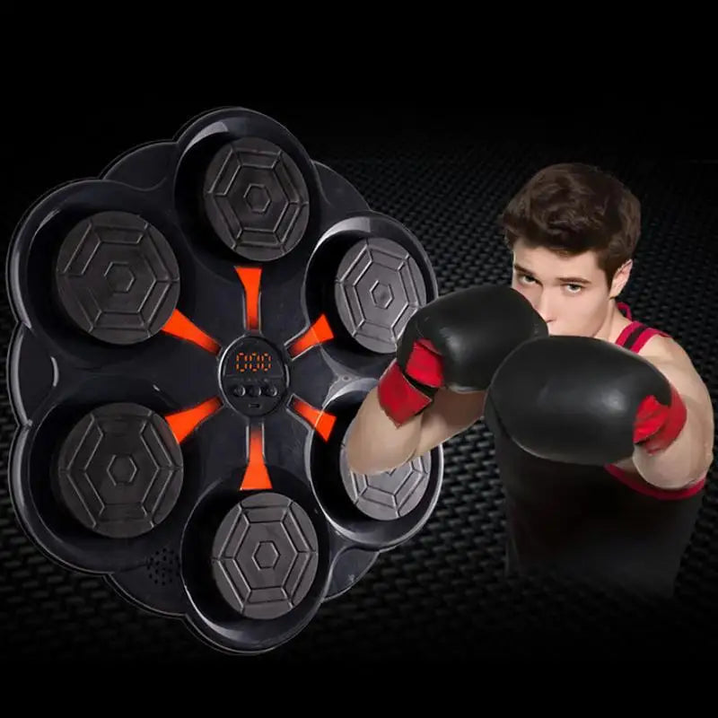 Máquina de Boxe Musical de Parede – Alvo Eletrônico Interativo p/ Treino em Casa
