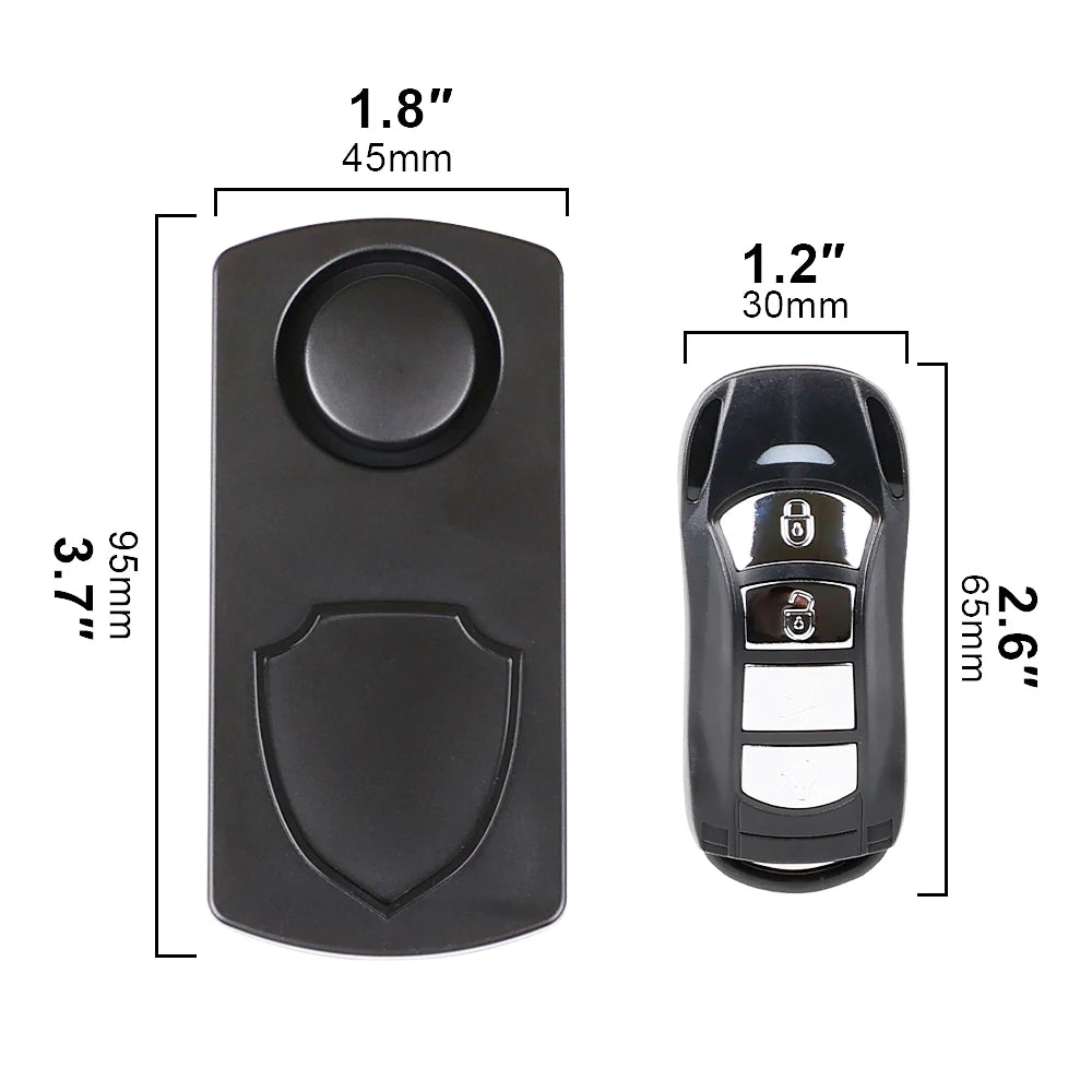 Alarme Antifurto p/ Bike e Moto – Sem Fio, com Controle e Sensor de Vibração