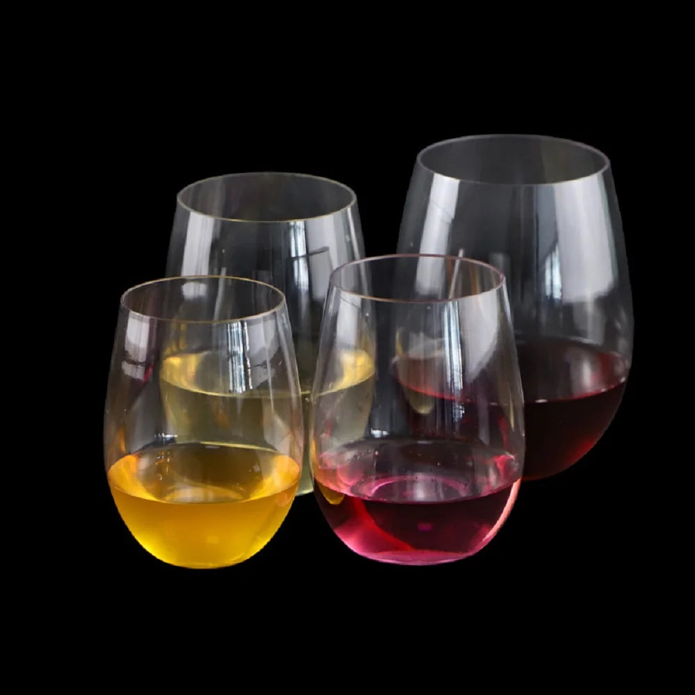 Kit 4 Copos Descartáveis 470ml – Sem Haste, Livre de BPA e Inquebráveis