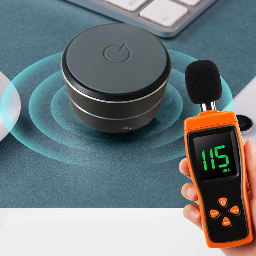 Mini Caixa de Som Bluetooth TWS – Áudio Estéreo com Vibração e Condução Óssea, Portátil e de Metal