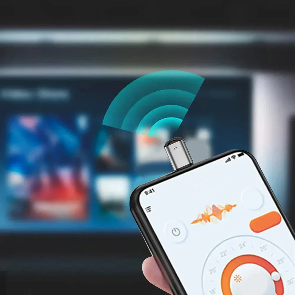 Adaptador Infravermelho Tipo C – Controle Smart via App para TV